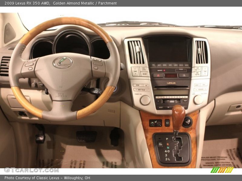 Golden Almond Metallic / Parchment 2009 Lexus RX 350 AWD