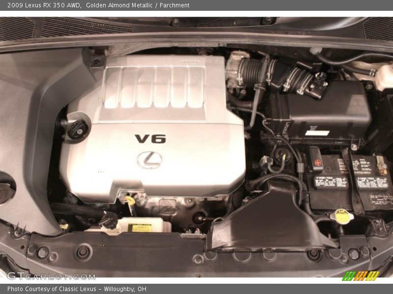 Golden Almond Metallic / Parchment 2009 Lexus RX 350 AWD