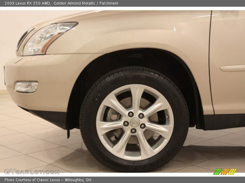 Golden Almond Metallic / Parchment 2009 Lexus RX 350 AWD
