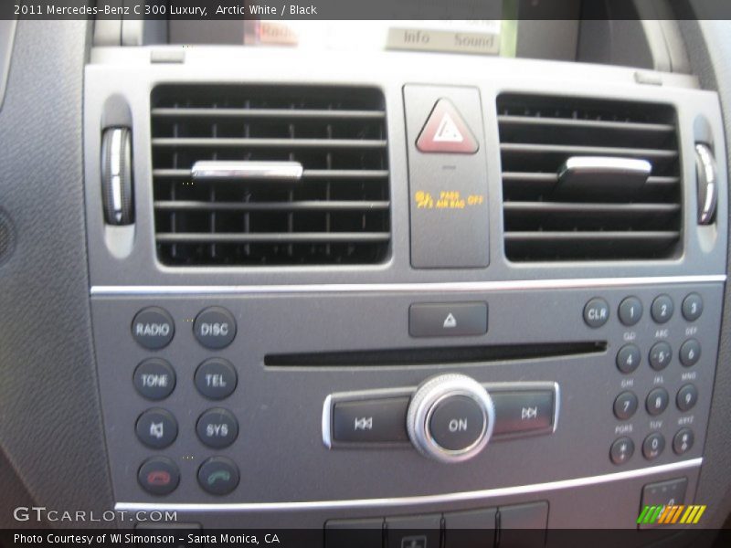 Arctic White / Black 2011 Mercedes-Benz C 300 Luxury