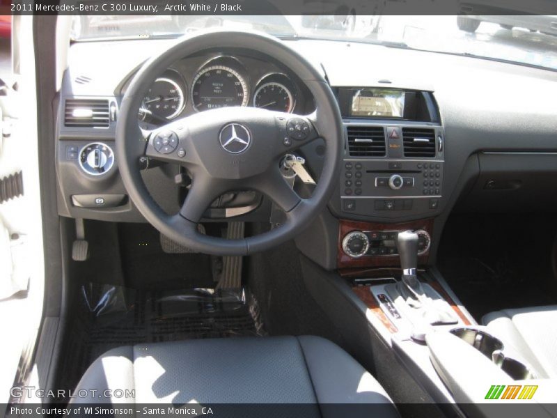 Arctic White / Black 2011 Mercedes-Benz C 300 Luxury