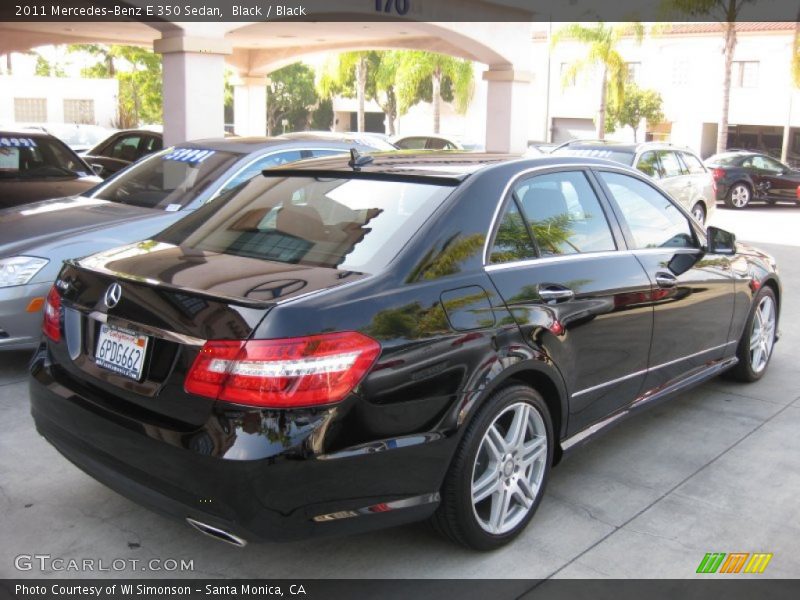 Black / Black 2011 Mercedes-Benz E 350 Sedan