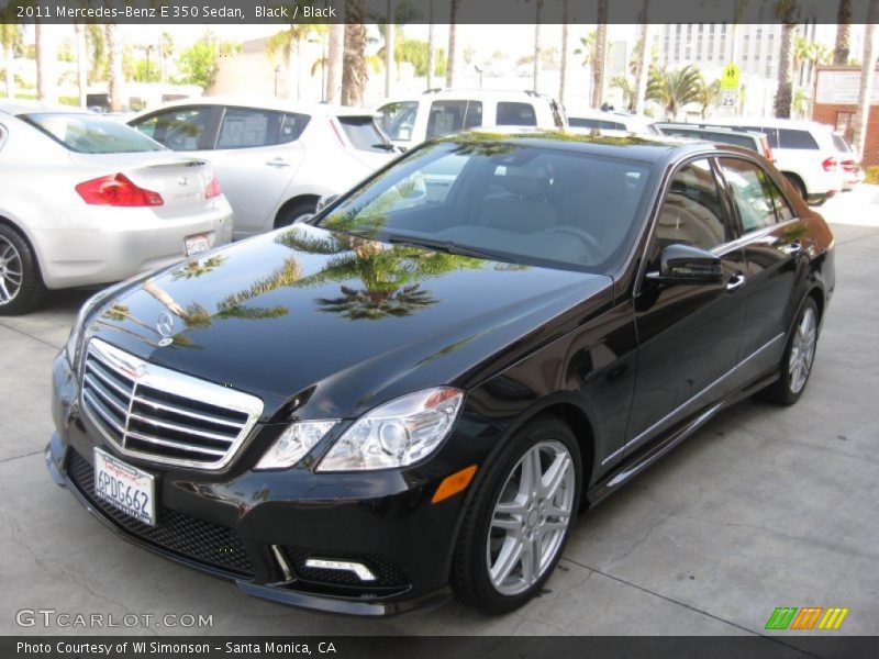 Black / Black 2011 Mercedes-Benz E 350 Sedan