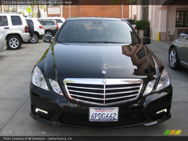 Black / Black 2011 Mercedes-Benz E 350 Sedan