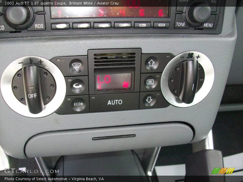 Brilliant White / Aviator Gray 2003 Audi TT 1.8T quattro Coupe