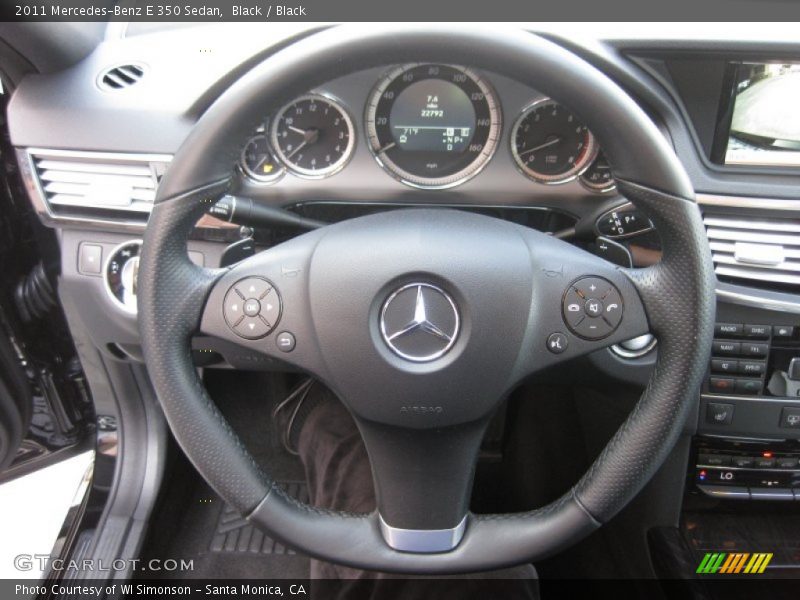 Black / Black 2011 Mercedes-Benz E 350 Sedan