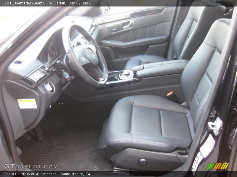 Black / Black 2011 Mercedes-Benz E 350 Sedan