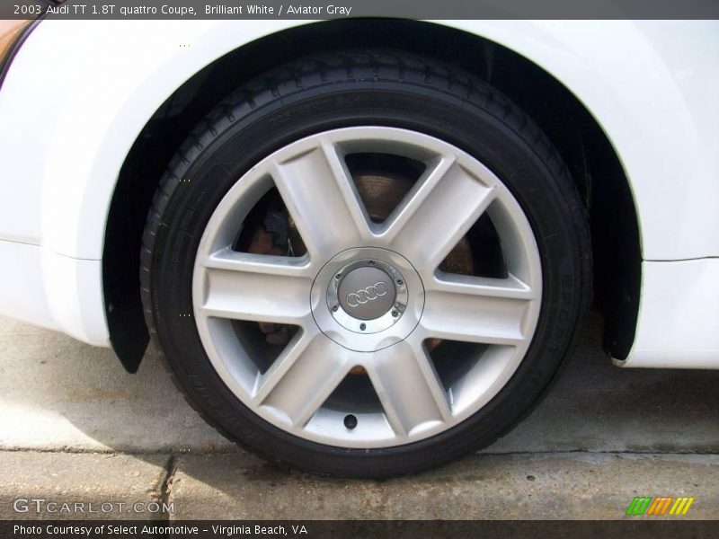 Brilliant White / Aviator Gray 2003 Audi TT 1.8T quattro Coupe