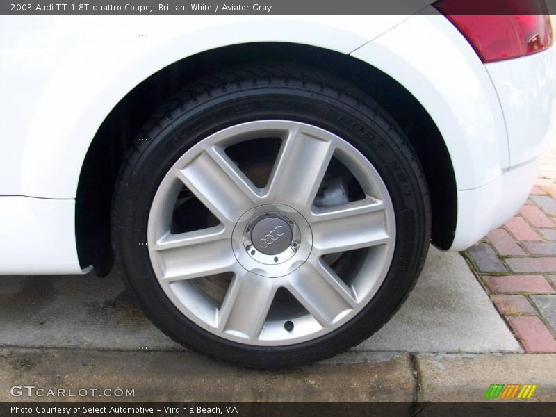 Brilliant White / Aviator Gray 2003 Audi TT 1.8T quattro Coupe