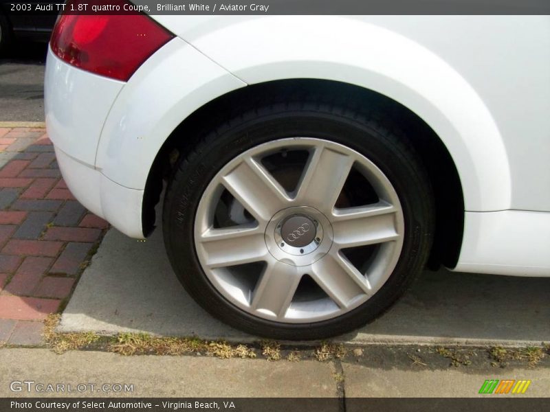 Brilliant White / Aviator Gray 2003 Audi TT 1.8T quattro Coupe