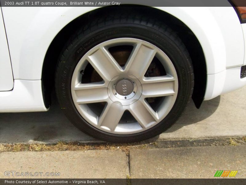 Brilliant White / Aviator Gray 2003 Audi TT 1.8T quattro Coupe