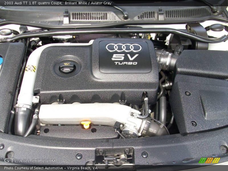 Brilliant White / Aviator Gray 2003 Audi TT 1.8T quattro Coupe