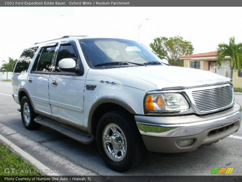 Oxford White / Medium Parchment 2001 Ford Expedition Eddie Bauer