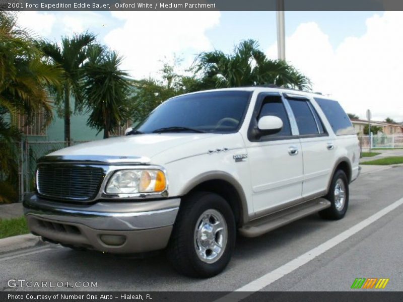 Oxford White / Medium Parchment 2001 Ford Expedition Eddie Bauer