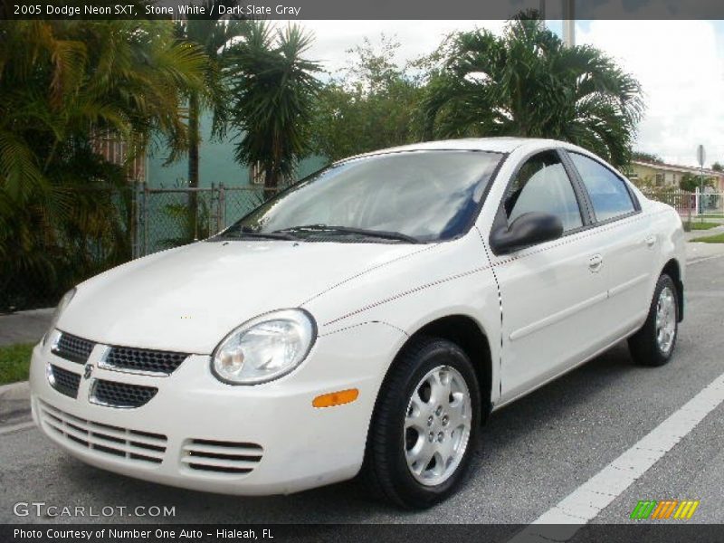 Stone White / Dark Slate Gray 2005 Dodge Neon SXT