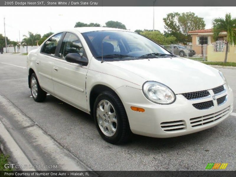 Stone White / Dark Slate Gray 2005 Dodge Neon SXT