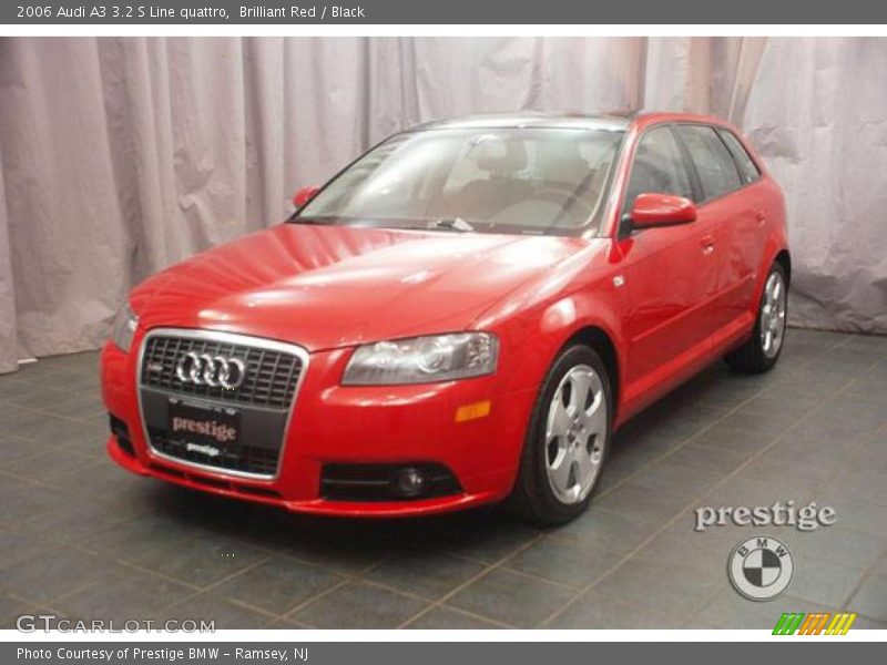 Brilliant Red / Black 2006 Audi A3 3.2 S Line quattro