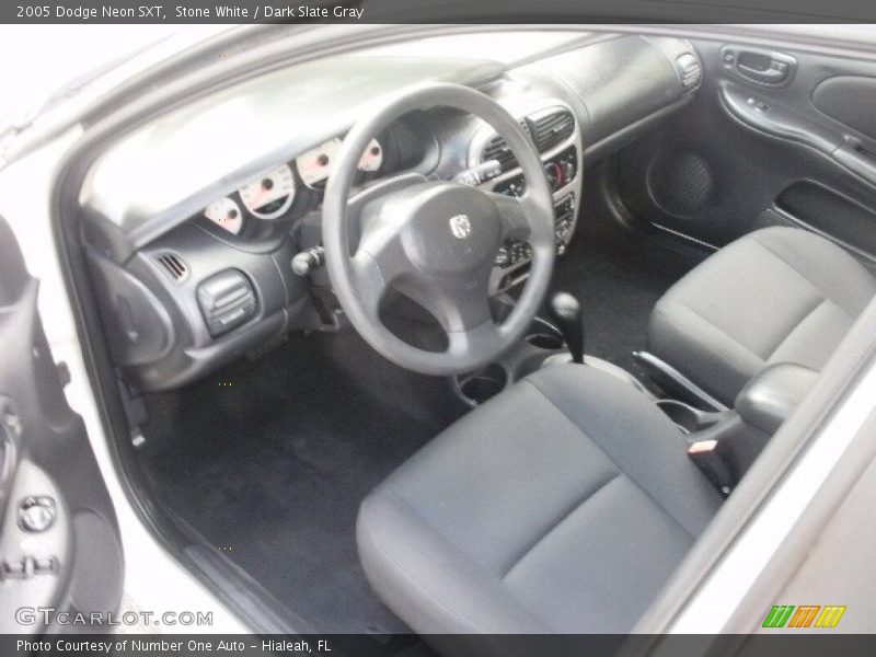 Stone White / Dark Slate Gray 2005 Dodge Neon SXT
