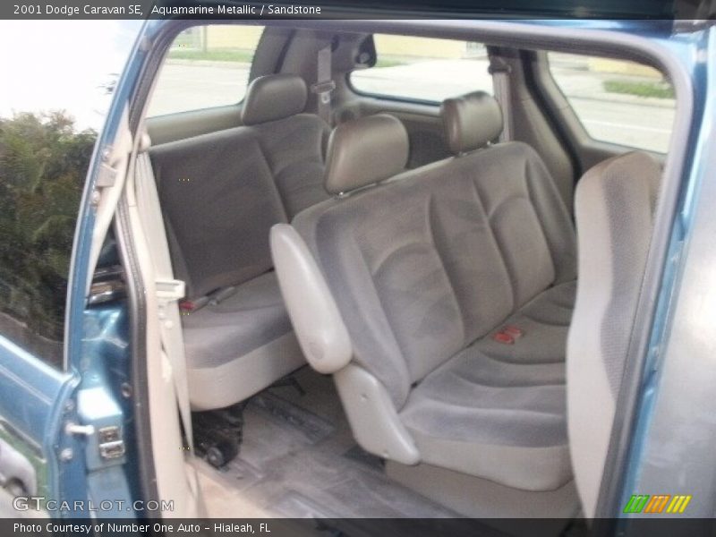 Aquamarine Metallic / Sandstone 2001 Dodge Caravan SE