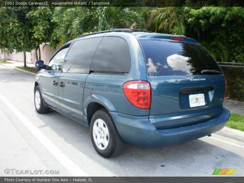Aquamarine Metallic / Sandstone 2001 Dodge Caravan SE