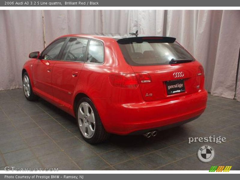 Brilliant Red / Black 2006 Audi A3 3.2 S Line quattro