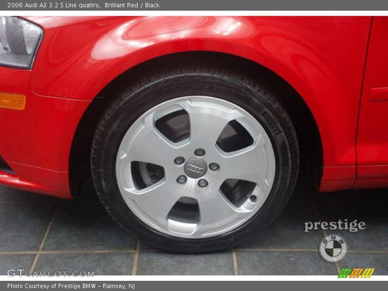Brilliant Red / Black 2006 Audi A3 3.2 S Line quattro