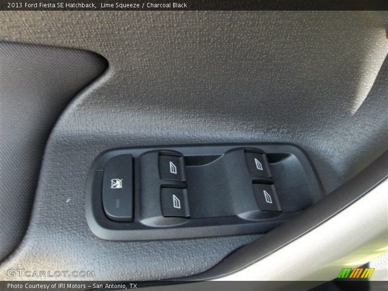 Lime Squeeze / Charcoal Black 2013 Ford Fiesta SE Hatchback