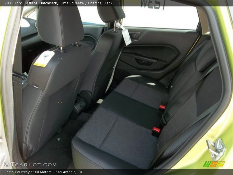 Lime Squeeze / Charcoal Black 2013 Ford Fiesta SE Hatchback