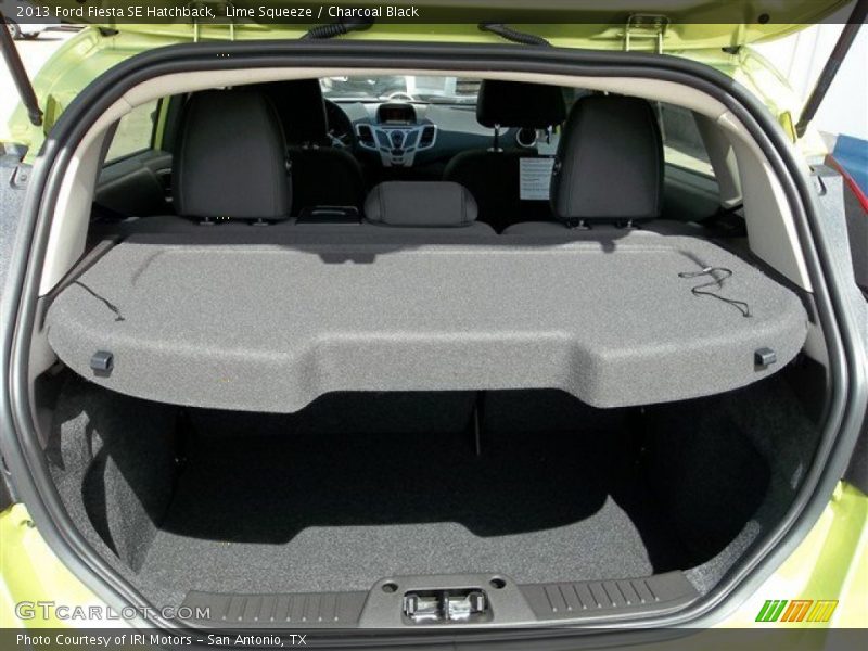 Lime Squeeze / Charcoal Black 2013 Ford Fiesta SE Hatchback