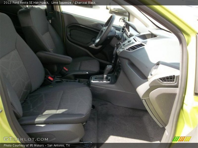 Lime Squeeze / Charcoal Black 2013 Ford Fiesta SE Hatchback