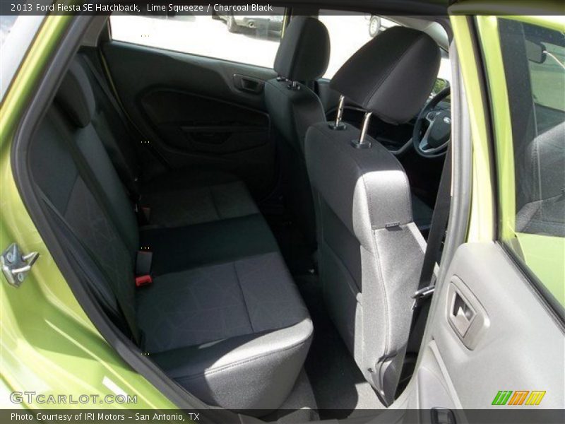 Lime Squeeze / Charcoal Black 2013 Ford Fiesta SE Hatchback