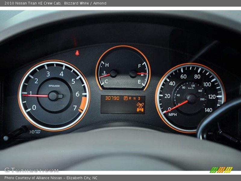 Blizzard White / Almond 2010 Nissan Titan XE Crew Cab