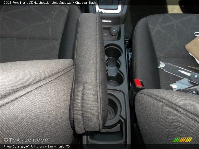 Lime Squeeze / Charcoal Black 2013 Ford Fiesta SE Hatchback