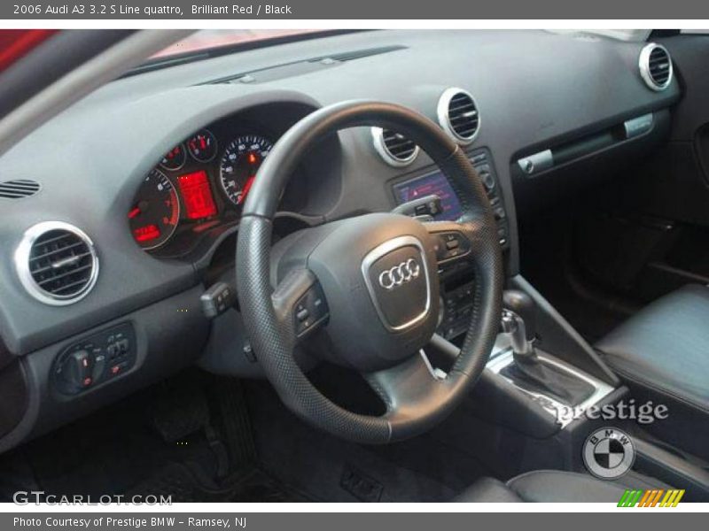 Brilliant Red / Black 2006 Audi A3 3.2 S Line quattro