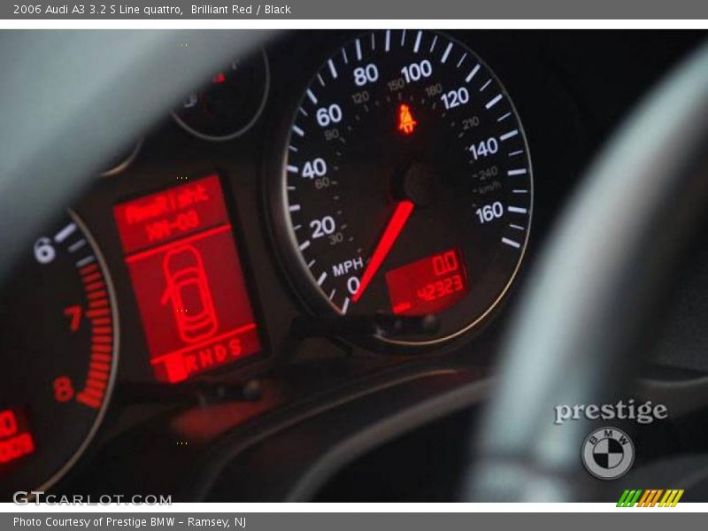 Brilliant Red / Black 2006 Audi A3 3.2 S Line quattro