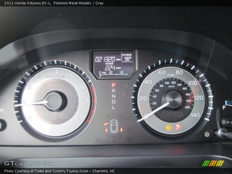 Polished Metal Metallic / Gray 2011 Honda Odyssey EX-L