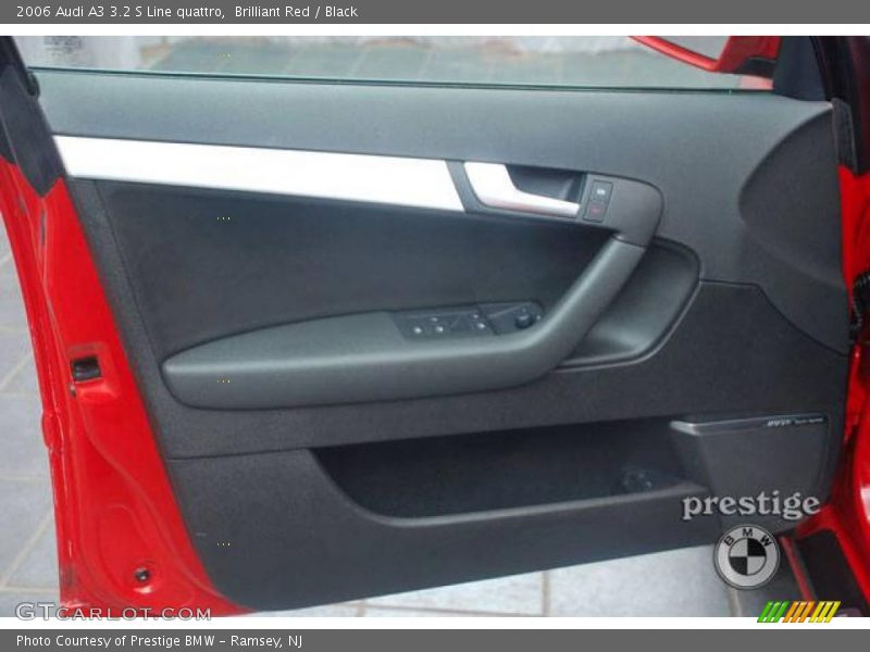 Brilliant Red / Black 2006 Audi A3 3.2 S Line quattro