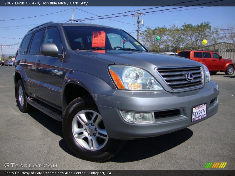Ash Blue Mica / Dark Gray 2007 Lexus GX 470