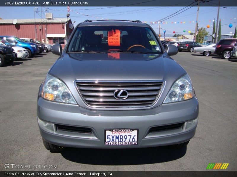 Ash Blue Mica / Dark Gray 2007 Lexus GX 470