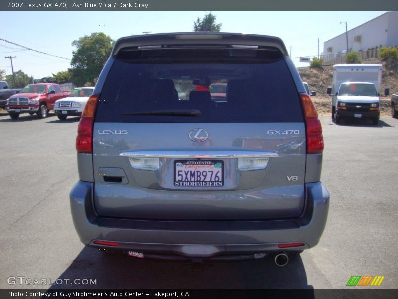 Ash Blue Mica / Dark Gray 2007 Lexus GX 470