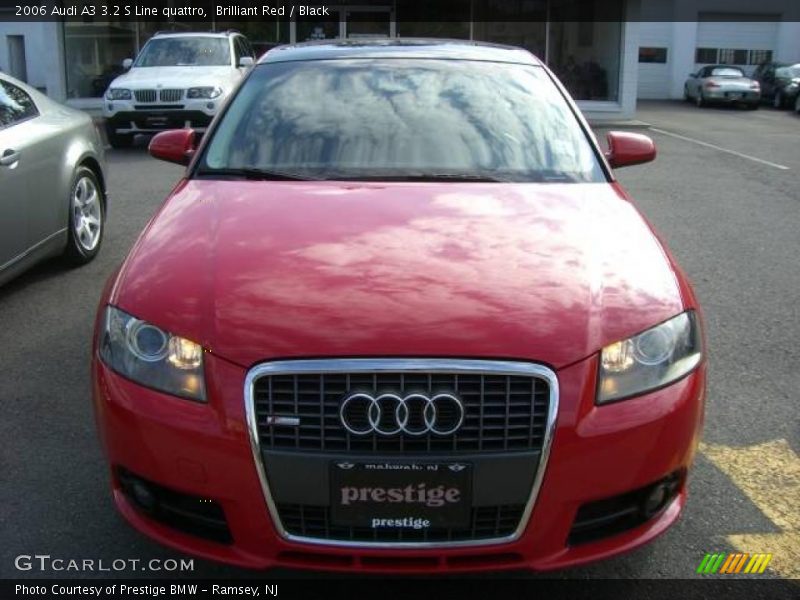 Brilliant Red / Black 2006 Audi A3 3.2 S Line quattro