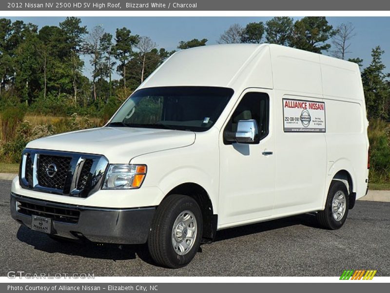 Blizzard White / Charcoal 2012 Nissan NV 2500 HD SV High Roof