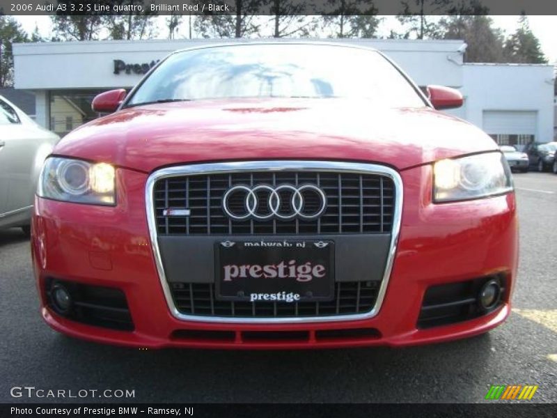 Brilliant Red / Black 2006 Audi A3 3.2 S Line quattro