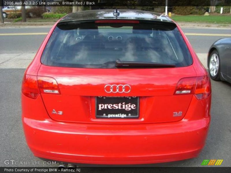 Brilliant Red / Black 2006 Audi A3 3.2 S Line quattro