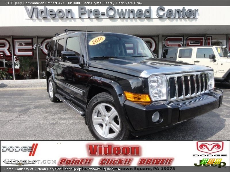 Brilliant Black Crystal Pearl / Dark Slate Gray 2010 Jeep Commander Limited 4x4