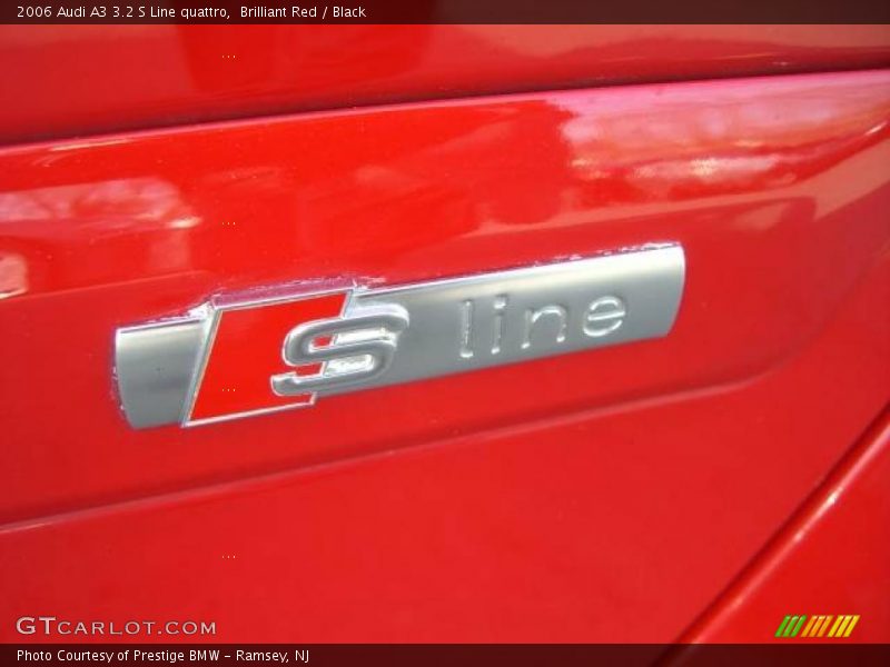 Brilliant Red / Black 2006 Audi A3 3.2 S Line quattro
