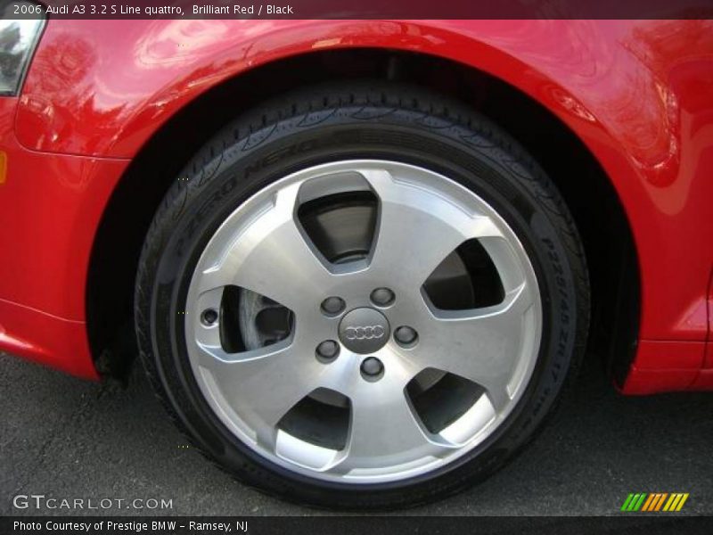 Brilliant Red / Black 2006 Audi A3 3.2 S Line quattro