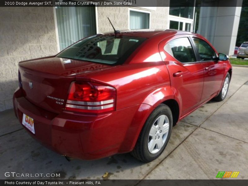 Inferno Red Crystal Pearl / Dark Slate Gray 2010 Dodge Avenger SXT