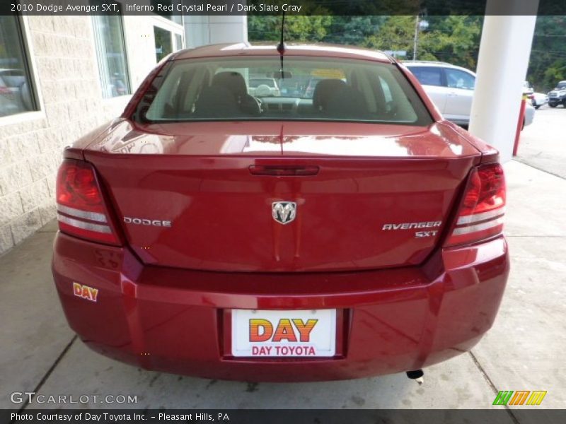 Inferno Red Crystal Pearl / Dark Slate Gray 2010 Dodge Avenger SXT