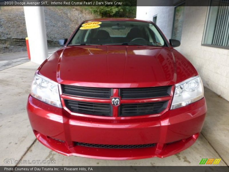 Inferno Red Crystal Pearl / Dark Slate Gray 2010 Dodge Avenger SXT